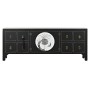 Mueble de TV DKD Home Decor Negro Oriental Blanco Dorado Blanco/Negro Metal Abeto Madera MDF 130 x 26 x 51 cm de DKD Home Dec...