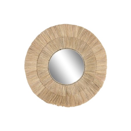 Wall mirror DKD Home Decor Crystal 100 x 4 x 100 cm Bali Jute by DKD Home Decor, Wall-Mounted Mirrors - Ref: S3043174, Price:...