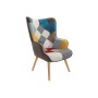 Armchair DKD Home Decor 70 x 73 x 100 cm Brown Rubber wood Multicolour by DKD Home Decor, Chairs - Ref: S3044228, Price: 235,...