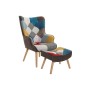 Armchair DKD Home Decor 70 x 73 x 100 cm Brown Rubber wood Multicolour by DKD Home Decor, Chairs - Ref: S3044228, Price: 235,...