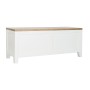 Meubles de télévision DKD Home Decor Blanc Marron Acacia Bois de manguier 125 x 40 x 50 cm de DKD Home Decor, Tables et suppo...