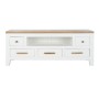 Meubles de télévision DKD Home Decor Blanc Marron Acacia Bois de manguier 125 x 40 x 50 cm de DKD Home Decor, Tables et suppo...