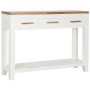 Beistelltisch DKD Home Decor Weiß Braun Akazienholz Mango-Holz 110 x 30 x 80 cm von DKD Home Decor, Tische - Ref: S3052632, P...