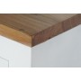 Beistelltisch DKD Home Decor Weiß Braun Akazienholz Mango-Holz 110 x 30 x 80 cm von DKD Home Decor, Tische - Ref: S3052632, P...