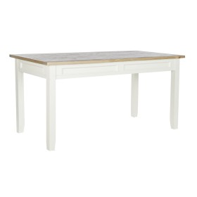 Dining Table Home ESPRIT White Grey Natural Metal 150 x 85 x 75 cm | Tienda24 - Global Online Shop Tienda24.eu