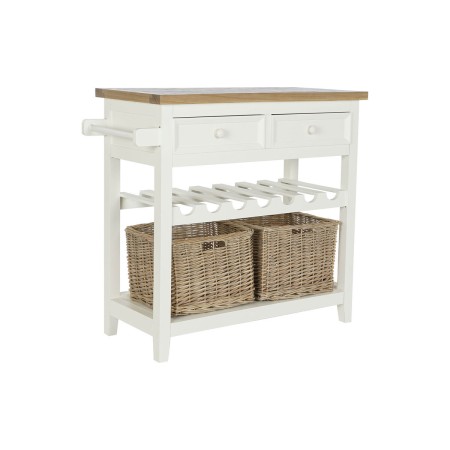 Console DKD Home Decor Bege vime Madeira de paulónia 88 x 38 x 80 cm de DKD Home Decor, Jogos de móveis - Ref: S3052973, Preç...