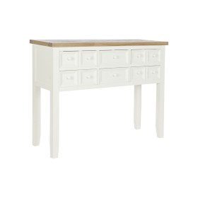 Aparador com 2 Gavetas Branco Castanho Madeira de mangueira 98 x 77 x 42 cm Curva | Tienda24 - Global Online Shop Tienda24.eu