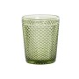 Set of glasses DKD Home Decor Green Crystal With relief 240 ml (6 Units) by DKD Home Decor, Tumblers - Ref: S3053576, Price: ...