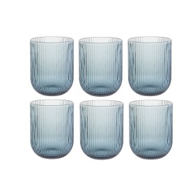 Set of glasses DKD Home Decor Blue Crystal 240 ml (6 Units) by DKD Home Decor, Tumblers - Ref: S3053580, Price: 12,92 €, Disc...