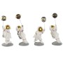 Figurine Décorative Home ESPRIT Blanc Doré Astronaute 10,5 x 10,5 x 25 cm (4 Unités) de Home ESPRIT, Objets de décoration - R...