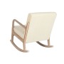 Rocking Chair Home ESPRIT White Natural Rubber wood 66 x 88 x 78 cm by Home ESPRIT, Chairs - Ref: S3054262, Price: 254,11 €, ...