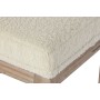 Banqueta Home ESPRIT Branco Natural Poliéster Madeira da borracha 100 x 38 x 43 cm de Home ESPRIT, Cadeiras - Ref: S3054264, ...