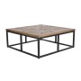 Mesa de Centro Home ESPRIT Madeira Metal 120 x 120 x 45 cm de Home ESPRIT, Jogos de móveis - Ref: S3054316, Preço: 552,34 €, ...