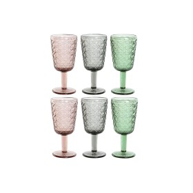 Set de Verres Home ESPRIT Noir Rouge Vert Verre 285 ml (6 Unités) de Home ESPRIT, Gobelets - Réf : S3054440, Prix : 16,54 €, ...