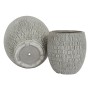 Set di vasi da fiori Home ESPRIT Grigio Fibra di Vetro Magnesio 55 x 55 x 55,5 cm (3 Unità) di Home ESPRIT, Cachepot - Rif: S...