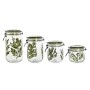 Set de 4 Botes Home ESPRIT Verde Cristal Hierro 1,5 L 11,3 x 11,3 x 21,7 cm de Home ESPRIT, Almacenamiento de alimentos - Ref...