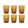 Set de Vasos Home ESPRIT Ambar Cristal Con relieve 240 ml (6 Unidades) de Home ESPRIT, Vasos de agua y de whisky - Ref: S3055...