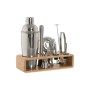 Cocktail-Set Home ESPRIT Silberfarben natürlich Bambus Edelstahl 26 x 10,5 x 25 cm von Home ESPRIT, Cocktailshaker - Ref: S30...