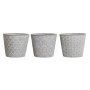 Planter DKD Home Decor Grey Cement 17 x 17 x 14,5 cm (3 Units) by DKD Home Decor, Cachepots - Ref: S3055852, Price: 14,22 €, ...