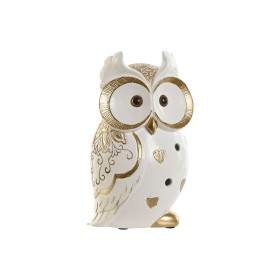 Figurine Décorative Home ESPRIT Blanc Doré Hibou Romantique 10 x 8 x 18 cm de Home ESPRIT, Objets de décoration - Réf : S3056...