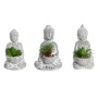 Decorative Plant Home ESPRIT Polyethylene Cement Buddha Oriental 10,5 x 8 x 16 cm (3 Units) by Home ESPRIT, Artificial Plants...