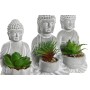 Decorative Plant Home ESPRIT Polyethylene Cement Buddha Oriental 10,5 x 8 x 16 cm (3 Units) by Home ESPRIT, Artificial Plants...