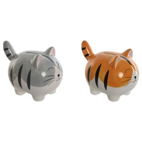 Money box Home ESPRIT Dolomite Cat 16 x 11 x 13 cm (2 Units) by Home ESPRIT, Money Boxes - Ref: S3056194, Price: 18,61 €, Dis...