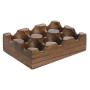 Egg cup Home ESPRIT Natural Acacia 15 x 10 x 4 cm | Tienda24 - Global Online Shop Tienda24.eu