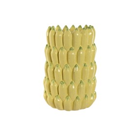 Buy Vase Home ESPRIT Yellow Ceramic Stoneware