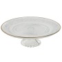 Flat Plate Home ESPRIT Transparent Golden Crystal 29 x 29 x 9,2 cm by Home ESPRIT, Plates and dishes - Ref: S3057006, Price: ...