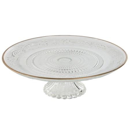 Assiette plate Home ESPRIT Transparent Doré Verre 29 x 29 x 9,2 cm de Home ESPRIT, Plats et plateaux - Réf : S3057006, Prix :...