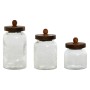 3 Tubs Home ESPRIT Transparent Natural Silicone Crystal Acacia 600 ml 900 ml 1,2 L 3 Pieces by Home ESPRIT, Food storage - Re...