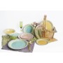 Tableware Home ESPRIT Pink Stoneware 27 x 27 x 2 cm 18 Pieces by Home ESPRIT, Combination Sets - Ref: S3057073, Price: 40,67 ...