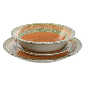 Tableware Home ESPRIT Orange Stoneware 27 x 27 x 2 cm 18 Pieces by Home ESPRIT, Combination Sets - Ref: S3057074, Price: 40,6...