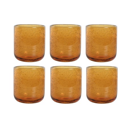 Set of glasses Home ESPRIT Amber Crystal 320 ml (6 Units) by Home ESPRIT, Tumblers - Ref: S3057112, Price: 31,21 €, Discount: %