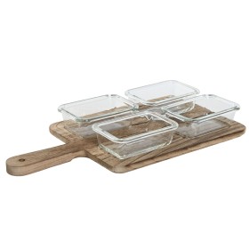 bandeja de aperitivos Home ESPRIT Natural 350 ml 39,5 x 20 x 5 cm de Home ESPRIT, Pratos e fontes - Ref: S3057462, Preço: 10,...