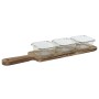 Bandeja de Aperitivos Home ESPRIT Natural 140 ml 43 x 10 x 5,5 cm de Home ESPRIT, Platos y fuentes - Ref: S3057463, Precio: 7...