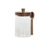 Barattolo Home ESPRIT Marrone Trasparente Acacia Vetro Borosilicato 650 ml di Home ESPRIT, Conservazione di alimenti - Rif: S...