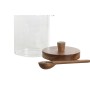 Barattolo Home ESPRIT Marrone Trasparente Acacia Vetro Borosilicato 650 ml di Home ESPRIT, Conservazione di alimenti - Rif: S...