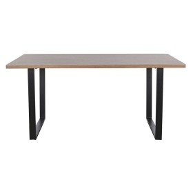 Mesa de Comedor Home ESPRIT Marrón Negro Hierro Madera MDF 160 x 90 x 75 cm de Home ESPRIT, Mesas - Ref: S3057692, Precio: 17...