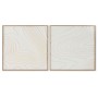 Cuadro Home ESPRIT Blanco Abstracto Escandinavo 80 x 4 x 80 cm (2 Unidades) de Home ESPRIT, Impresiones sobre lienzo - Ref: S...