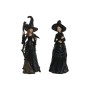 Figurine Décorative Home ESPRIT Noir Lila 12 x 10 x 34 cm (2 Unités) de Home ESPRIT, Objets de décoration - Réf : S3057837, P...