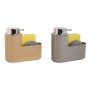 Soap Dispenser Home ESPRIT Beige Grey polystyrene ABS 17 x 7,5 x 15 cm (2 Units) by Home ESPRIT, Stands and dispensers - Ref:...