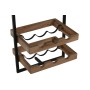 Bottle rack Home ESPRIT Black Natural 35 x 25 x 75 cm | Tienda24 - Global Online Shop Tienda24.eu