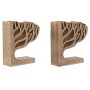 Fermalibri Home ESPRIT Naturale Legno di mango Albero della vita 25 x 5 x 15 cm di Home ESPRIT, Fermalibri - Rif: S3058106, P...