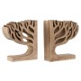 Fermalibri Home ESPRIT Naturale Legno di mango Albero della vita 25 x 5 x 15 cm di Home ESPRIT, Fermalibri - Rif: S3058106, P...