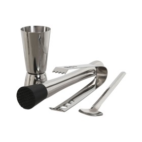 Cocktail Set Home ESPRIT Silver Stainless steel 500 ml 8 x 8 x 21 cm by Home ESPRIT, Cocktail Shakers - Ref: S3058206, Price:...