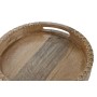 Vassoio per aperitivi Home ESPRIT Naturale Coloniale 30 x 30 x 5 cm di Home ESPRIT, Piatti e teglie - Rif: S3058342, Prezzo: ...