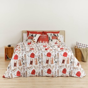 Duvet cover set HappyFriday Mr Fox Pumpkin Multicolour Single 2 Pieces | Tienda24 Tienda24.eu