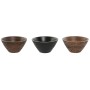 Bol para Aperitivos Home ESPRIT Marrón Negro Marrón claro Madera de mango Colonial 15 x 15 x 8 cm (3 Unidades) de Home ESPRIT...